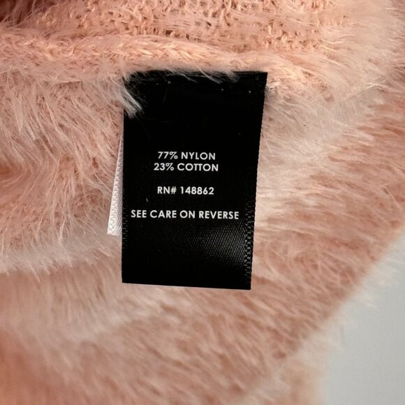 Torrid Womens blush Pink Fluffy Knit Sweater Size 1X Cotton Blend plus - Picture 7 of 13